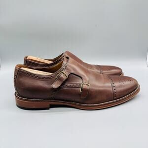 J Murphy By Johnston & Murphy Shoes Mens 11.5 Brown Double Monk Strap Dress